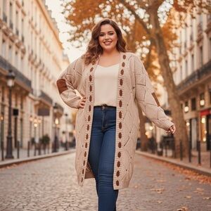 Cozy Beige Cardigan Sweater